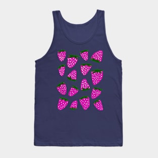 Organic summer strawberries purple Tank Top